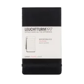 Notesy i bloczki - Leuchtturm, Notes reporterski, 188 stron, linia, czarny - miniaturka - grafika 1