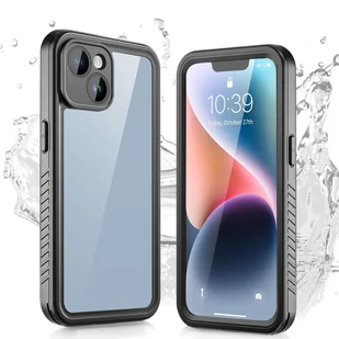 Etui do iPhone 14 wodoodporne pancerne 360 Case Hybrid ochrona aparatu obiektywów IP68 Waterproof czarne - Etui i futerały do telefonów - miniaturka - grafika 13