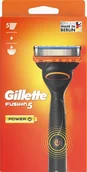 Maszynki do golenia i wkłady - Gillette Gillette Fusion5 Power , Safety razor, Black, Orange, Stainless steel, AAA, 1 pcs - miniaturka - grafika 1