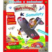 Olesiejuk Sp. z o.o. Mały chłopiec. Książka z zadaniami. Samoloty - Agathe Clair - Kolorowanki, wyklejanki - miniaturka - grafika 1