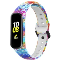 Akcesoria do smartwatchy - Pasek opaska silikonowa do Samsung Galaxy Fit 2 RM-220 "Wzór 5" - miniaturka - grafika 1