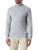 Swetry męskie - United Colors of Benetton sweter męski, szary melanż 81e, XL - miniaturka - grafika 1