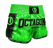 Kimona, stroje i obuwie - Octagon Spodenki Muay Thai Legion Future Premium Zielone neonowe S - miniaturka - grafika 1