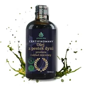 Zdrowa żywność - Certyfikowany olej z pestek dyni na prostatę i układ moczowy - miniaturka - grafika 1