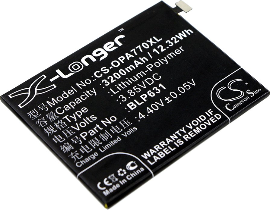 TECHTEK Baterie kompatybilny z [OPPO] A73, A73 Dual SIM, A73 Dual SIM TD-LTE, A73m, A73t, A77, A77 Dual SIM, A77 Dual SIM TD-LTE, A77m, A77t, F1s 201