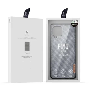 Dux Ducis Fino etui pokrowiec pokryty nylonowym materiałem Samsung Galaxy A42 5G szary - Etui i futerały do telefonów - miniaturka - grafika 5