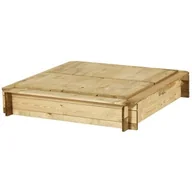 Place zabaw - Piaskownica z pokrywą 120 x 120 x 20 cm - miniaturka - grafika 1