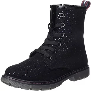 Tom Tailor 4271619 półdługie kozaki, czarne, 38 UE - Kozaki damskie - miniaturka - grafika 1