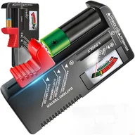 Ładowarki i akumulatory - TG67393 TESTER MIERNIK BATERII i AKUMULATORKÓW AA AAA R14 - miniaturka - grafika 1