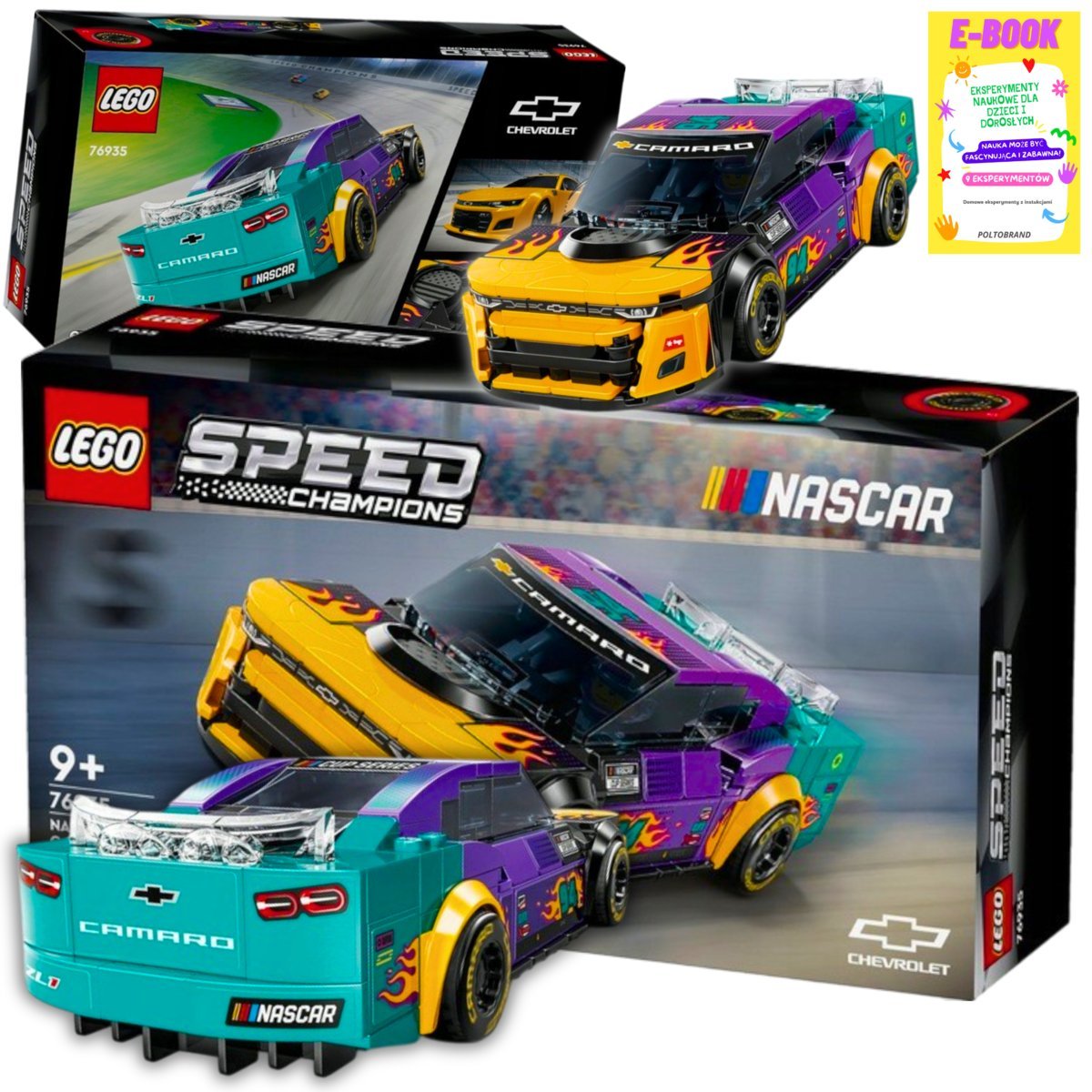 Lego Prezent - Autko Nascar Next Gen Chevrolet Camaro Zl1 Lego Speed Champions Klocki Prezent + Ebook