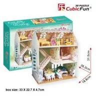 Puzzle - Cubicfun Puzzle 3D 160 el Dreamy Domek Dla Lalek P645h - miniaturka - grafika 1