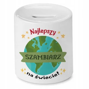 Dla Szambiarza Skarbonka na Urodziny na Prezent z Nadrukiem ze Zdjęciem + Opakowanie na prezent (wzór 01) - Skarbonki - miniaturka - grafika 1