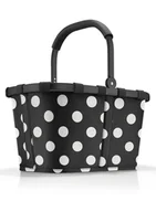 Torby i wózki na zakupy - Koszyk na zakupy plażę Reisenthel Carrybag - frame dots white - miniaturka - grafika 1
