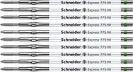 Wkłady do długopisów - Schneider 7764 Express 775 M wkład do długopisów (nieścieralny) 10 sztuk, zielony - miniaturka - grafika 1