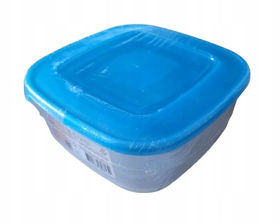 Pojemniki na żywność 3 szt. z pokrywą Kitchen Club