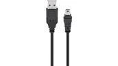 Kable USB - Kabel USB Goobay USB-A - miniUSB 1 m Czarny (JAB-3914316) - miniaturka - grafika 1