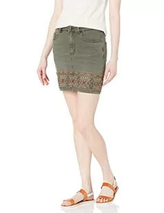 Desigual Damska spódnica 20WWFN03400326, zielona, 26 (DE) - Spódnice - miniaturka - grafika 1