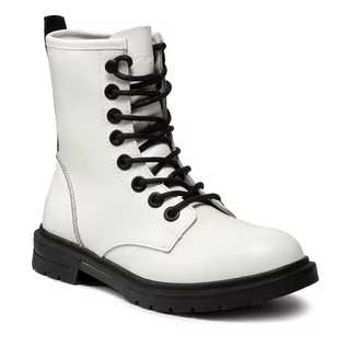 Botki damskie - Wrangler Botki Spike Mid WL12560A White 051 - grafika 1