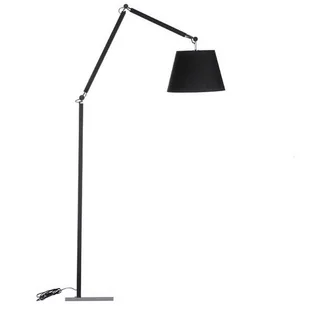 Czarna lampa jadalniana Zyta AZ1849+AZ2600 Azzardo podłogowa regulowana z abażurem - Lampy stojące - miniaturka - grafika 1