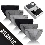 Majtki męskie - SLIPY MĘSKIE 6pak bawełniane majtki oddychające nieuciskające Atlantic *L - miniaturka - grafika 1