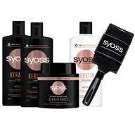 Maski do włosów - Syoss Keratin Szampon Odżywka Maska do Włosów - miniaturka - grafika 1
