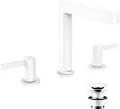 Baterie umywalkowe - Hansgrohe 76034700 Finoris 3-otworowa bateria umywalkowa 160 z kompletem odp$824ywowym Push-Open bia$825y matowy - miniaturka - grafika 1