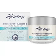 Kremy do twarzy - Heliotrop Naturkosmetik ACTIVE HYALURON Multi-Perform krem na dzień, z naturalnym kwasem hialuronowym, przeciw starzeniu się skóry zapewnia świeżą i odczuwalnie jędrniejszą skórę, wegański, 50 ml - miniaturka - grafika 1