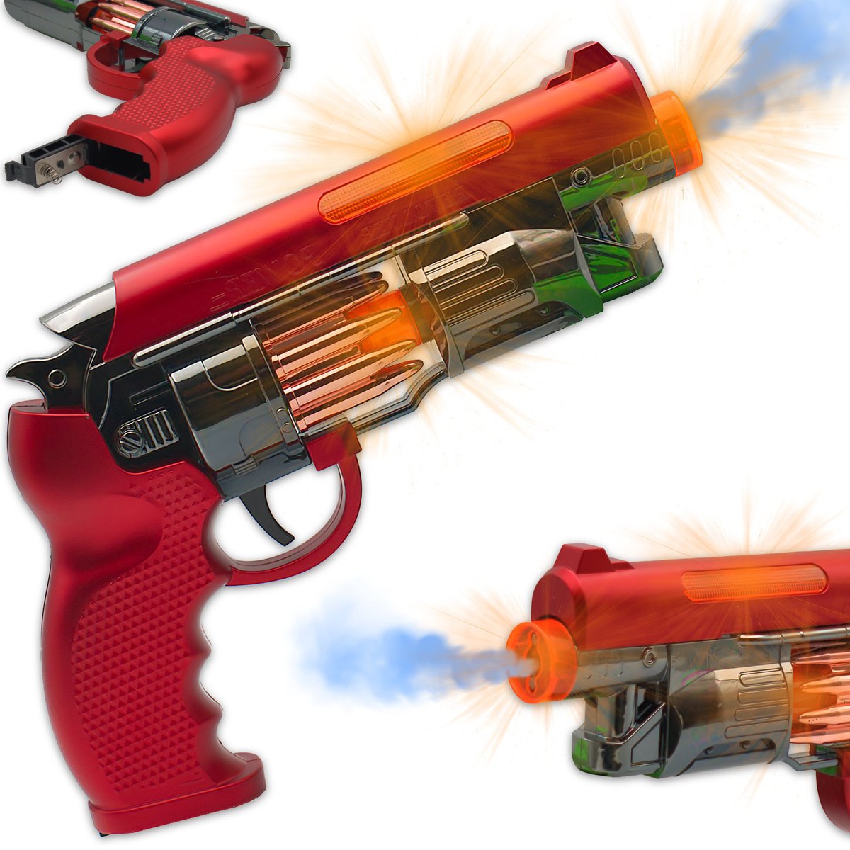 PISTOLET PARA WODNA REWOLWER NA BATERIE ŚWIATŁO DŹWIĘK ZABAWKA