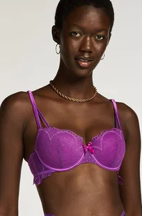 Hunkemöller Usztywniony biustonosz z fiszbinami Fleur Nyakim Fioletowy - Biustonosze - miniaturka - grafika 1