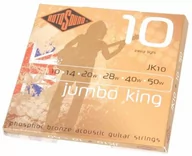 Struny gitarowe  - Rotosound rotos górne Jumbo King Acoustic Guitar Strings JK10 - miniaturka - grafika 1