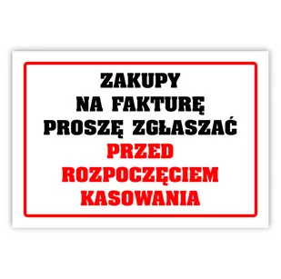 Tablica laminowana A5 - zakupy na fv proszę zgłaszać - Tablice BHP - miniaturka - grafika 1