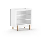 Komody dla dzieci - Biała komoda dziecięca z przewijakiem 88x95x57 cm Smile – Vipack - miniaturka - grafika 1
