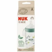 Butelki dla niemowląt - Nuk Butelka ze smoczkiem silikonowym M For Nature 10742005 260 ml - miniaturka - grafika 1