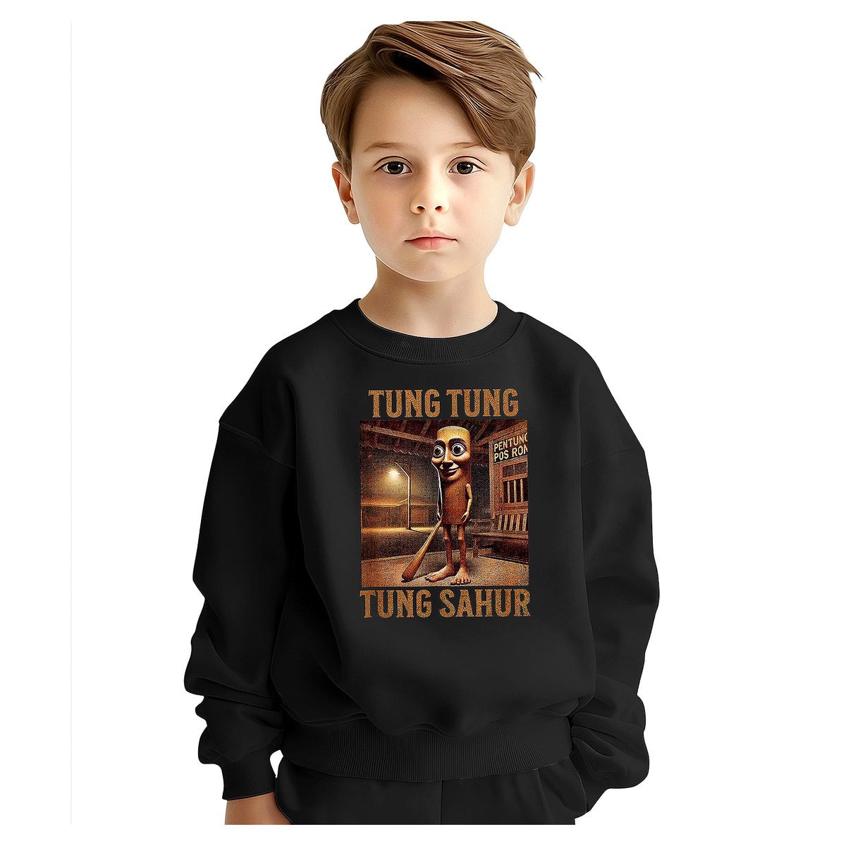 BLUZA DZIECIĘCA ITALIAN BRAINROT TUNG SAHUR 134-140 DLA CHŁOPCA DZIEWCZYNKI
