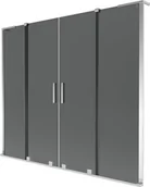 Parawany nawannowe - Mexen Velar L Duo parawan nawannowy 2-skrzydłowy rozsuwany 170 x 150 cm, grafit, chrom - 896-170-003-42-01 - miniaturka - grafika 1