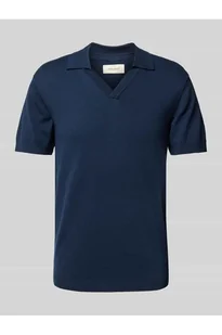 T-shirt z dekoltem w serek model ALLI - Blend - Koszulki męskie - miniaturka - grafika 1
