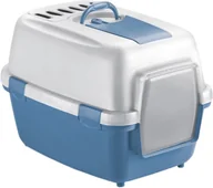 Kuwety dla kotów - Closed toilet WivaCatt 55x40x40cm white/blue 8003507979765 - miniaturka - grafika 1