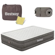 Materace turystyczne - Bestway Materac dmuchany 203 x 152 cm z wbudowaną pompką 69050 69050 - miniaturka - grafika 1