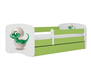 Łóżko dla dziecka, barierka, Babydreams, mały dino, zielone - Łóżka dla dzieci i młodzieży - miniaturka - grafika 1