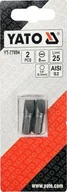 Bity - YATO KOŃCÓWKA 1/4"x25mm PŁASKA 8mm /2szt. - miniaturka - grafika 1