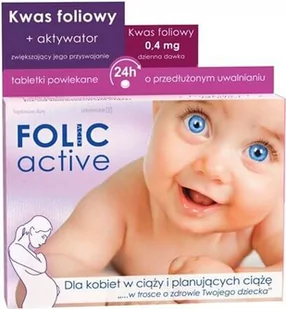 Unipharm Folic active 30 szt. - Witaminy i minerały - miniaturka - grafika 1