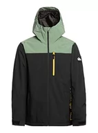 Kurtki narciarskie - Quiksilver Zamek błyskawiczny męski zielony L - miniaturka - grafika 1