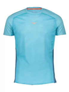 Mizuno Koszulka sportowa "Premium Aero" w kolorze turkusowym - Koszulki sportowe męskie - miniaturka - grafika 1