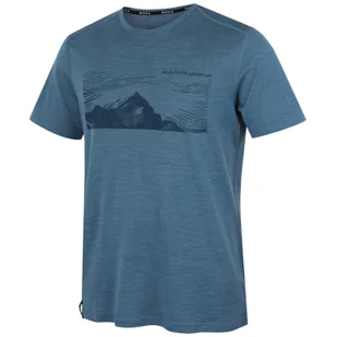Koszulka męska MOOA Merino Lyolite Highlander 150 Short Rozmiar: XXL / Kolor: niebieski - Koszulki sportowe męskie - miniaturka - grafika 1