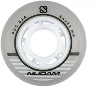 Akcesoria do skatingu - Nijdam Kółka do rolek 64mm x4 N70FA03-SLV - miniaturka - grafika 1