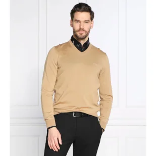 BOSS Wełniany sweter Baram-L | Regular Fit - Swetry męskie - miniaturka - grafika 1
