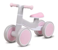 Rowerki biegowe - Rowerek do pchania KVADROLET szary/różowy - miniaturka - grafika 1
