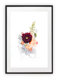Plakat A4 21x30 cm  Kwiat Rysunek Kwiaty WZORY - Plakaty - miniaturka - grafika 1