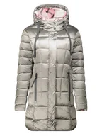 Kurtki damskie - Geographical Norway Płaszcz pikowany "Bulli" w kolorze szarym - miniaturka - grafika 1