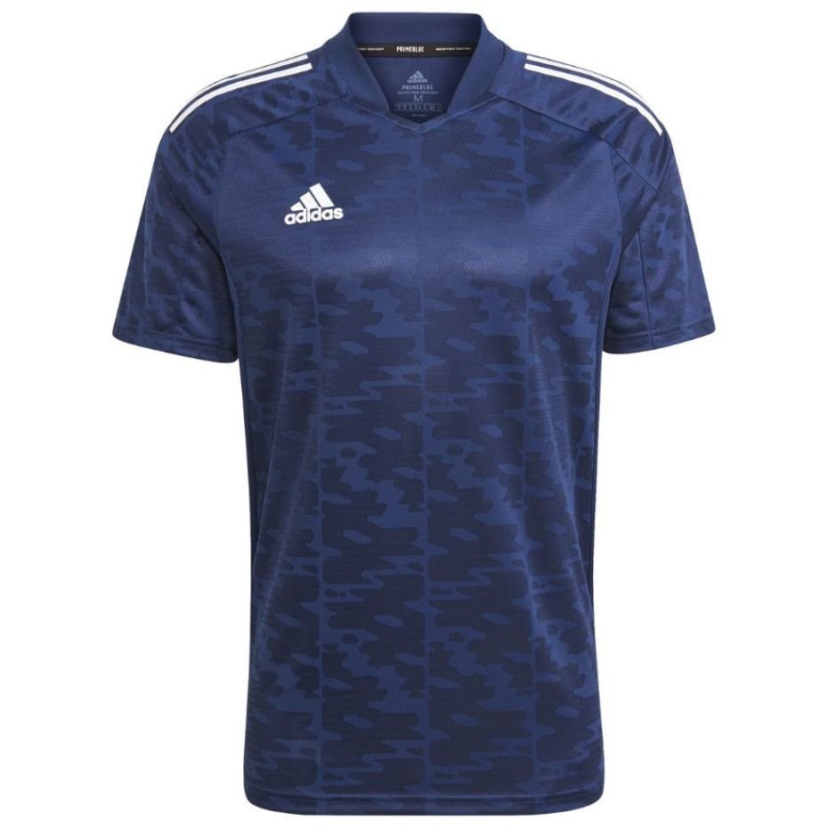 ND05_K10792-M GJ6801 Koszulka męska adidas Condivo 21 Jersey Primeblue granatowa GJ6801 r.M
